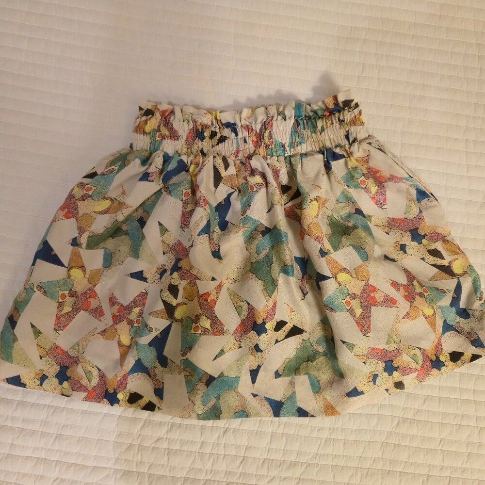 Stella McCartney Pattern Print Silk Skirt
